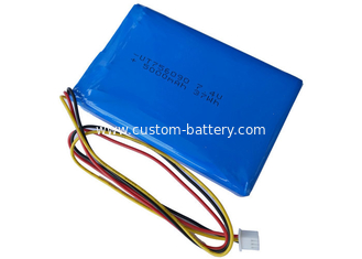 China Custom 7.4Volt Lipo battery 5000mAh 2S1P Rechargeable Lipo Battery Pack supplier
